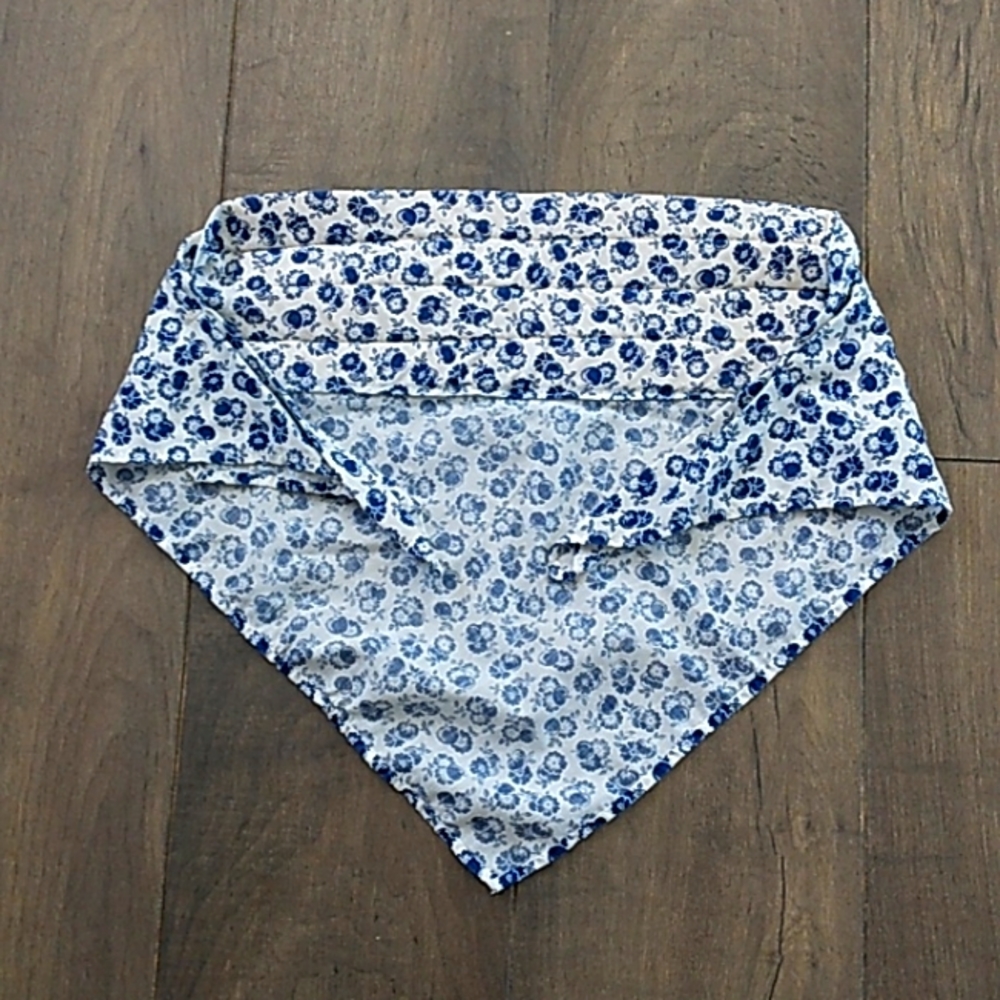 VTG 70S TOP BOHO  HANKERCHIEF  FLORAL WOMANS M - Picture 4 of 4